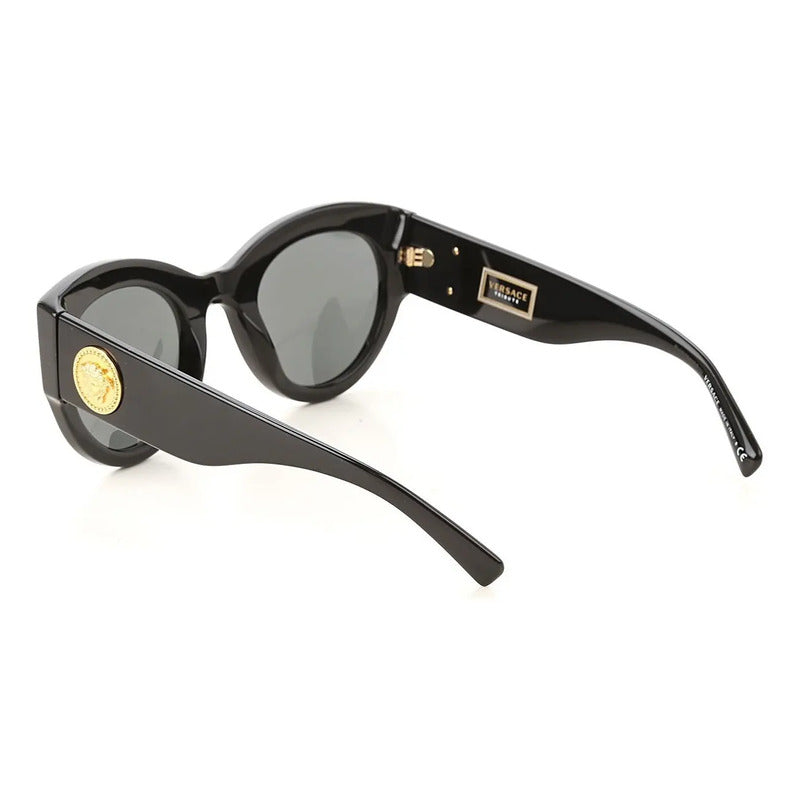 Lentes Versace Solares Originales Y Nuevos Gb1/87ve4353 Único Negro