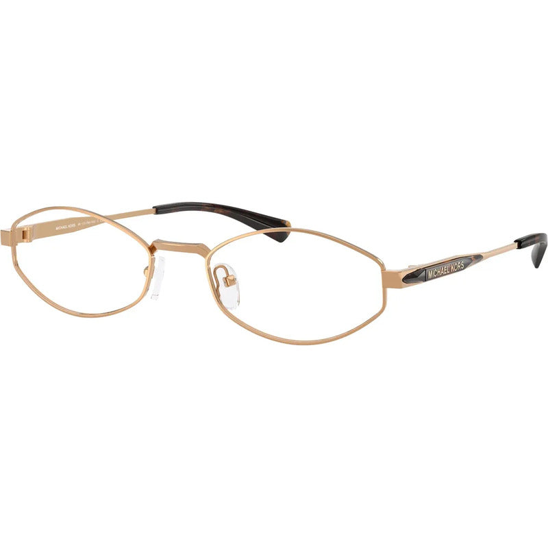 Lentes Michael Kors Clip On Armazón Oval Blue Light Mk1175 Dorado