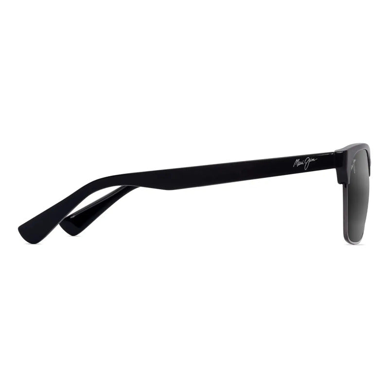 Lentes De Sol Maui Jim Kawika Xl Modelo Amplio Comodo 354-02 Único Negro