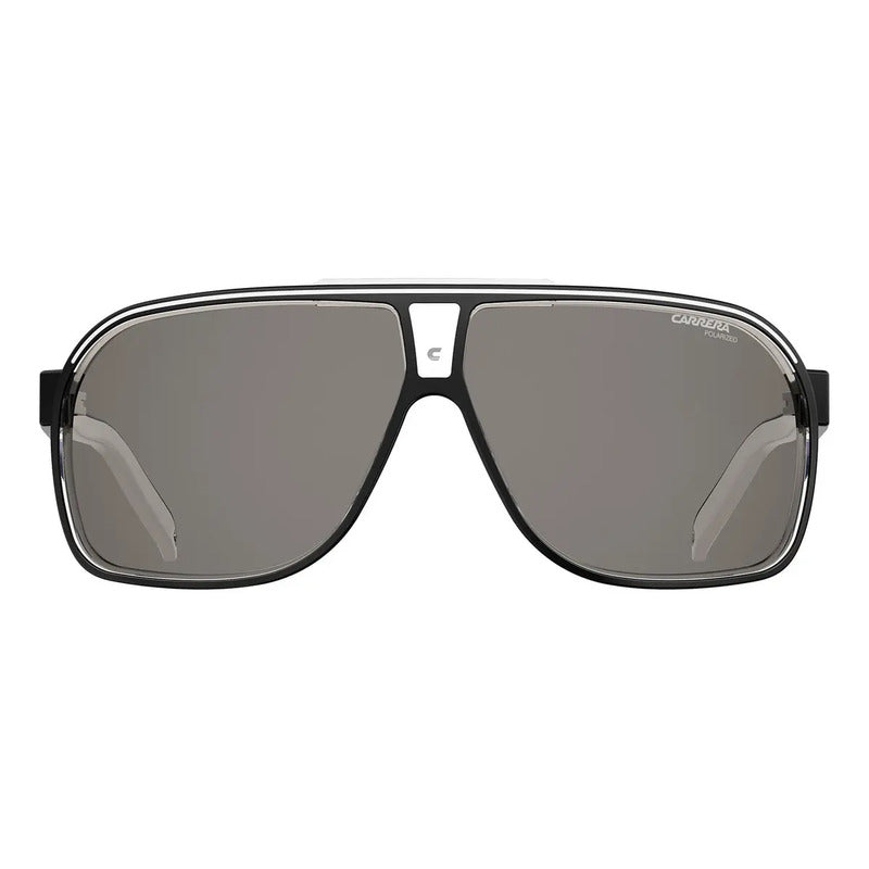 Anteojos De Sol Polarizados Carrera Grand Prix 2 Talle Mediana Armazón Negro/cristal Y Lente Gris Negro/blanco
