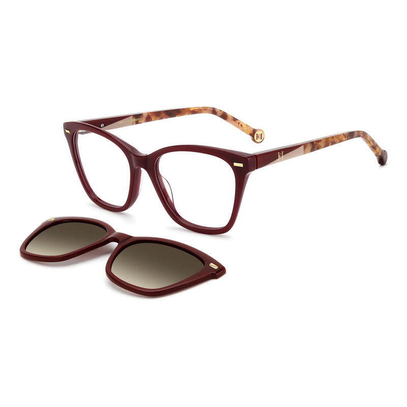 Armazón Clip Polarizado Carolina Herrera Her 0334/c, Lhf17 Tinto