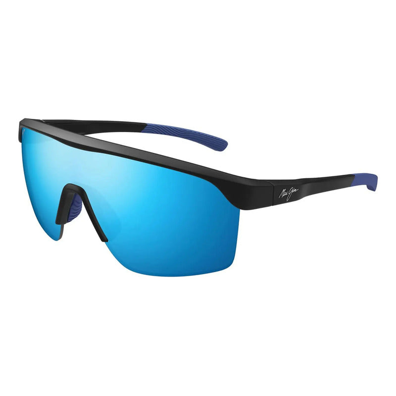 Lentes De Sol Maui Jim Paluna Deportivos Amplios B595-02a Único Azul Negro