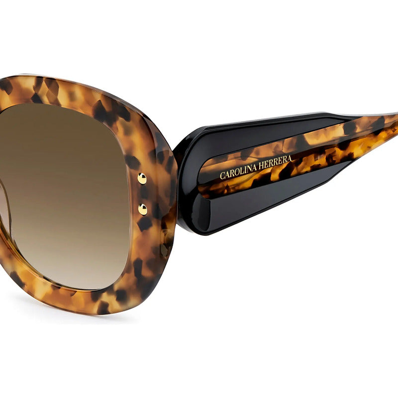 Gafas Carolina Herrera Solar Originales Lujo Her0254s 086ha Único Habana Café