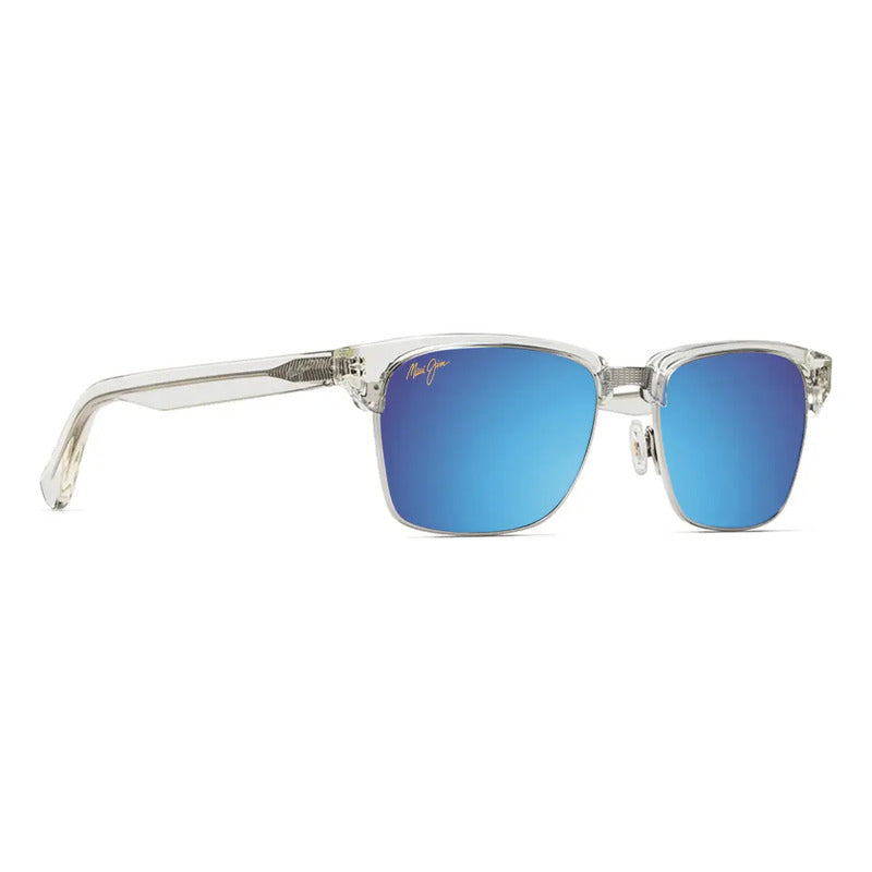 Lentes Maui Jim Kawika Transparente Espejeado Azul B257-05cr Único Transparente Azul