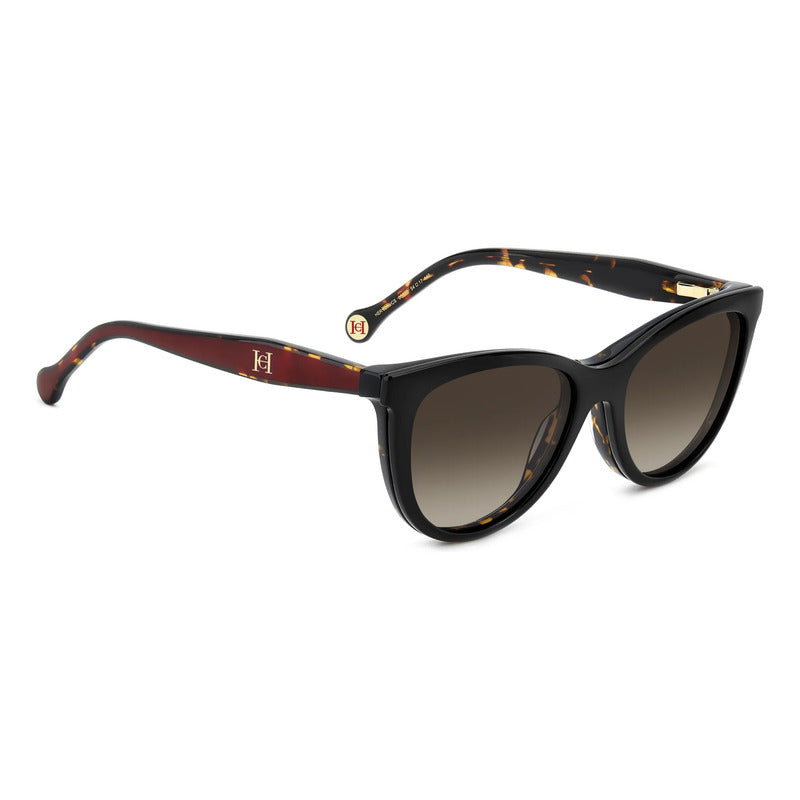 Lentes Carolina Herrera Clip Polarizado Lujo Armazon 0259 Marrón
