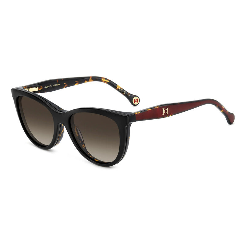 Lentes Carolina Herrera Clip Polarizado Lujo Armazon 0259 Marrón