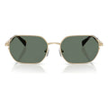 Lentes De Sol Michael Kors Saint Martin Con Armazón Dorado Y Cristales Verdes Verde