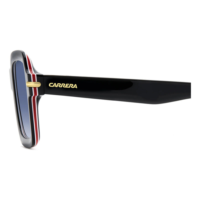 Gafas Carrera Diseño Moderno Con Núcleo Metálico Visible 358 Único Negro Azul Acero