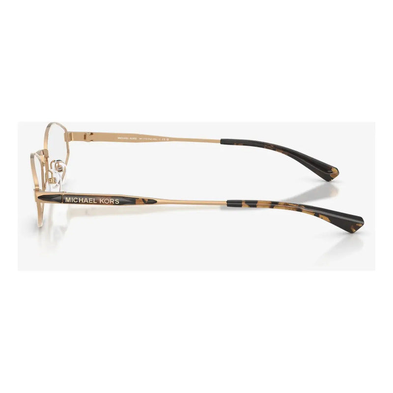 Montura De Anteojos Michael Kors Mk1175 Palo Alto Con Clip, Color Dorado