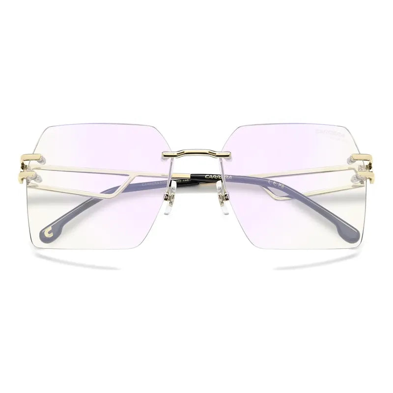 Lentes Graduados Carrera 3102 Filtro Luz Azul Original Lujo Dorado