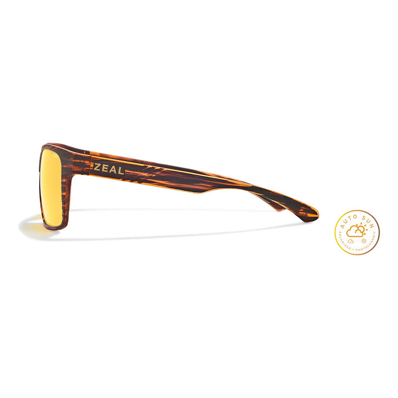 Gafas Solares Fotopolarizadas Zeal Tecnología Maui Jim 12580 Único Café Amarillo
