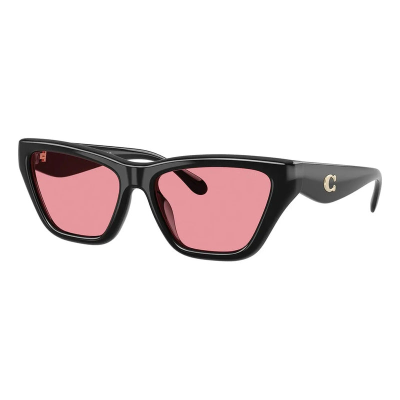 Lentes Coach Micas Rosas Semitransparentes Hc8449u 500284 Único Negro Rosa
