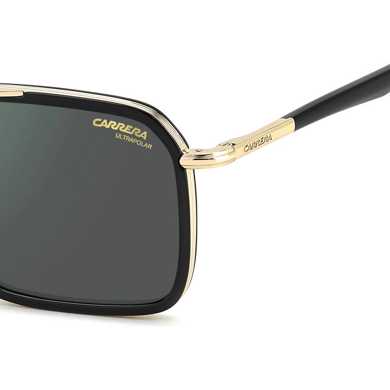 Gafas Carrera Polarizado Acero Inox Perfiles Acetato 362s Único Dorado Negro
