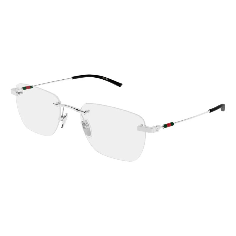 Armazon Gucci Italiano Plateado Lujo Exclusivo Gg2099o 001 Plateado