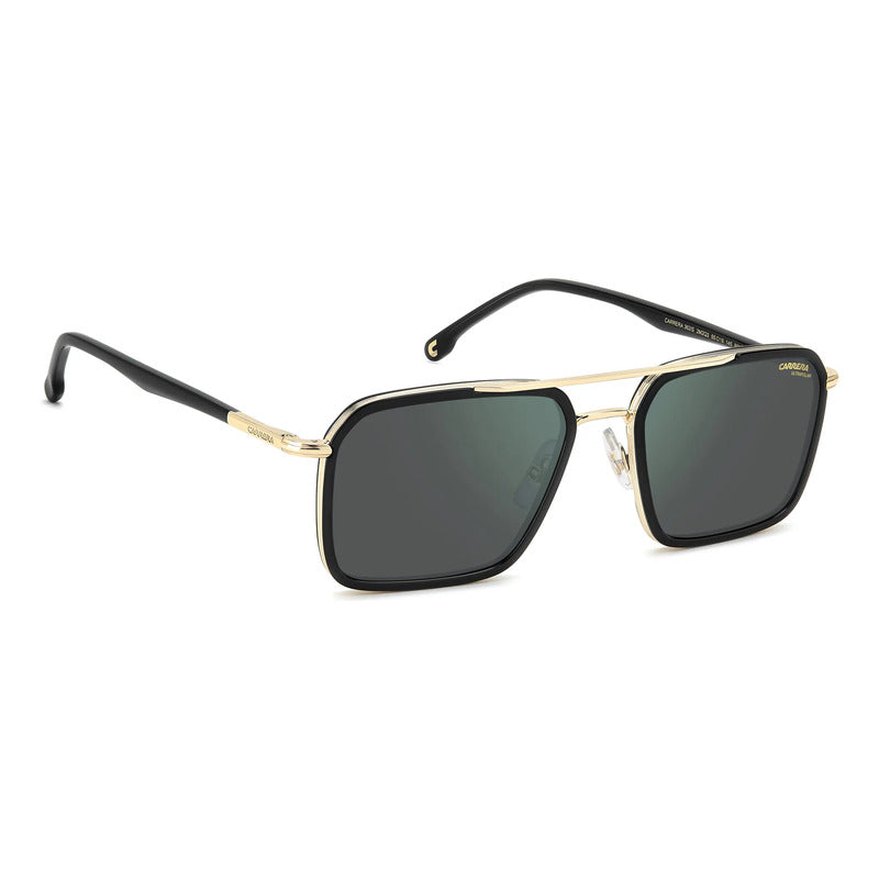 Gafas Carrera Polarizado Acero Inox Perfiles Acetato 362s Único Dorado Negro