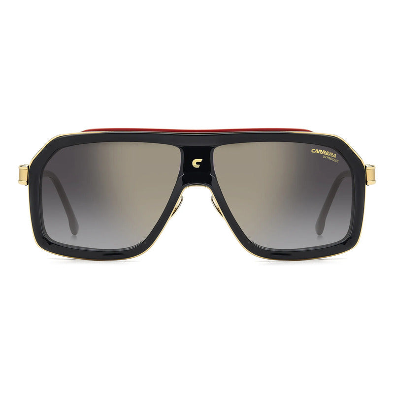 Lentes De Sol Carrera Titanio Ligero Con C Icónica 1053sti Único Negro Café Dorado