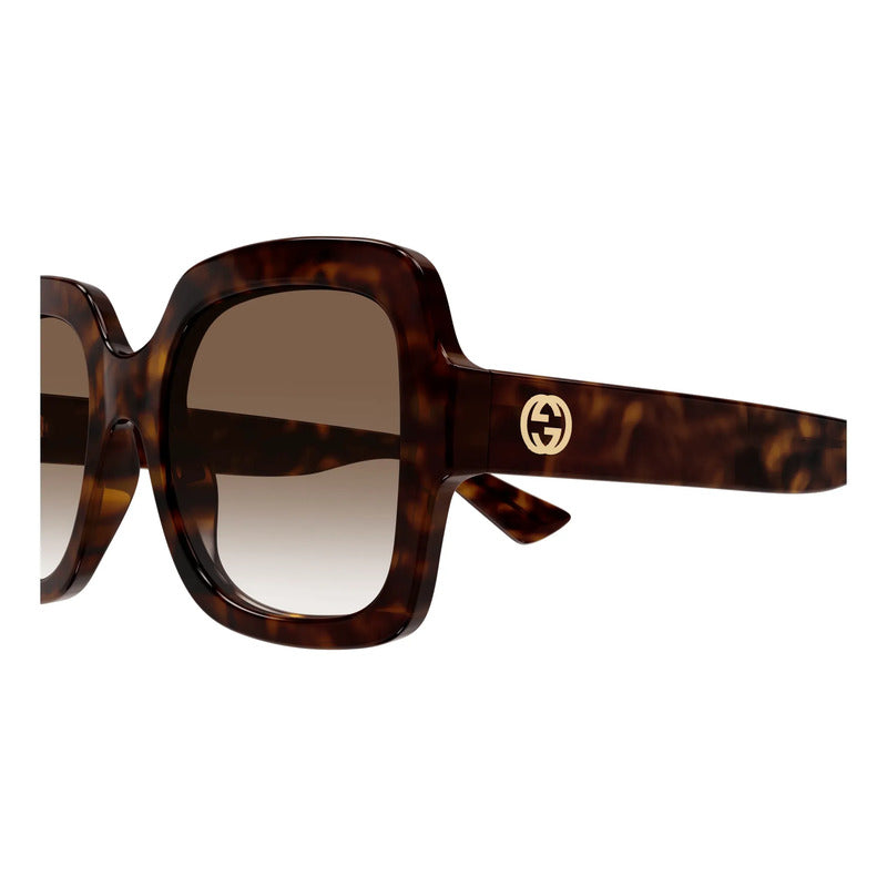 Lentes De Sol Gucci Damas Lujo Italiano Femenino Gg1337s Único Marrón Marrón Claro