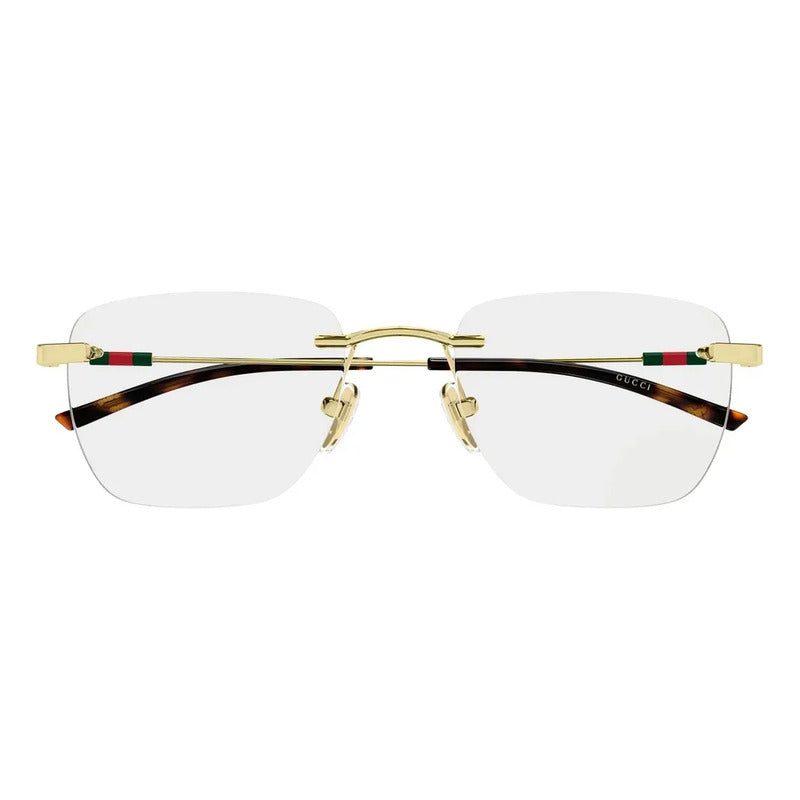 Armazon Gucci Italiano Dorado Lujo Exclusivo Gg2099o 002 Dorado