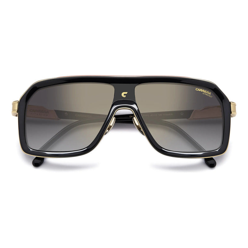 Lentes De Sol Carrera Titanio Ligero Con C Icónica 1053sti Único Negro Café Dorado