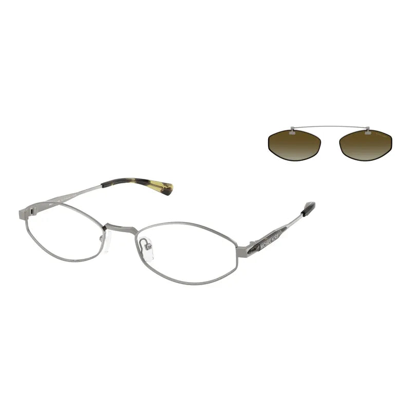 Armazón Michael Kors Con Sistema Clip On Diseño Oval Mk1175 Gris