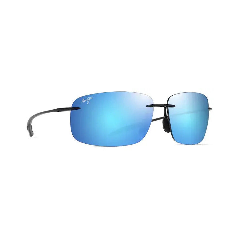 Maui Jim Breakwall Gafas Solares Polarizadas Y Con Potenc Color Azul Lente Azul Varilla Azul Armazón Negro Diseño Espejo