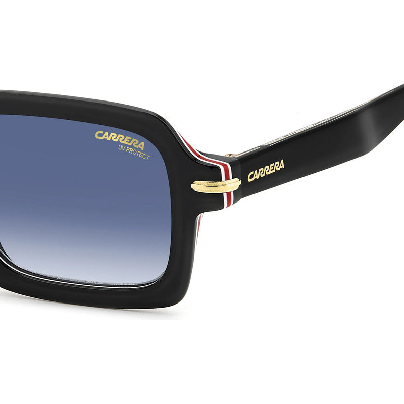 Gafas Carrera Diseño Moderno Con Núcleo Metálico Visible 358 Único Negro Azul Acero