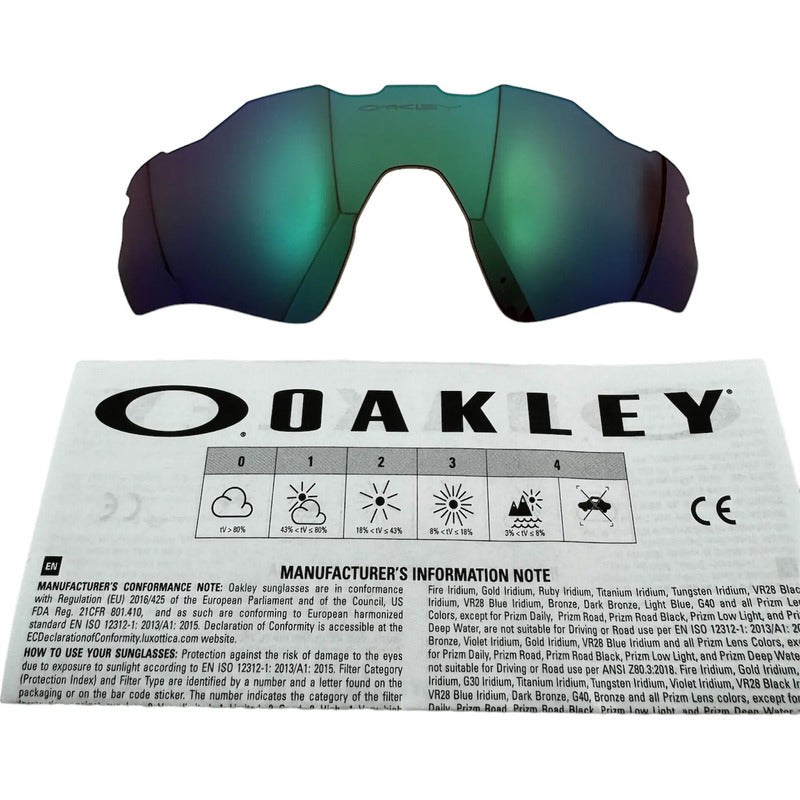 Mica De Reemplazo Oakley Radar Polarizada Zoo920835 92085538 Verde Musgo