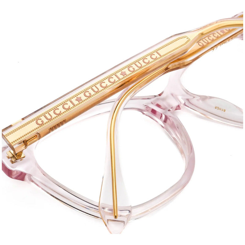Gucci Armazón Para Graduar Ideal Para Progresivo Gg0566o 004 Rosa Traslucido