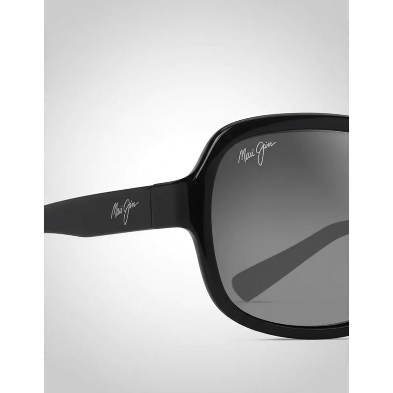 Lentes De Sol Maui Jim Para Dama Italianos De Cristal 355-02 Único Negro