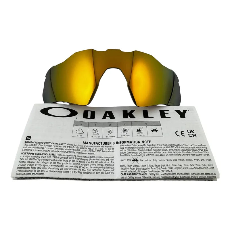 Mica De Repuesto Oakley Radar Ev Oo9208 Prizm 24 K Original Dorado