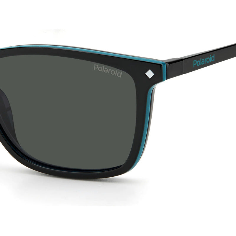 Armazón Hombre Con Clip Polarizado Polaroid Pld6139 807m9 Negro