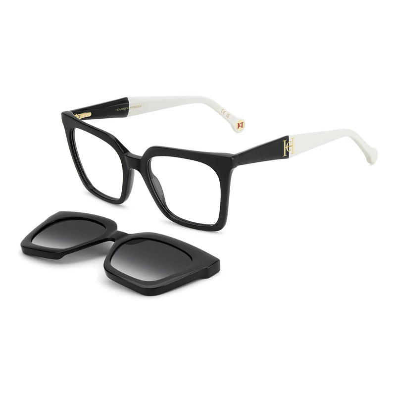 Armazon Carolina Herrera Clip Polarizado Acetato Her 0376c Negro