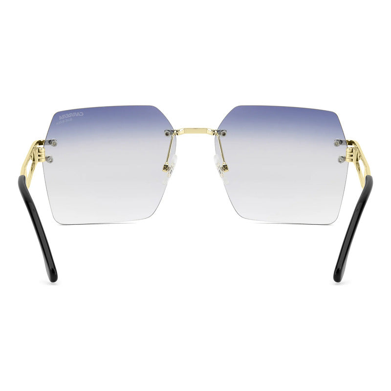 Gafas Carrera Dama Blue Block Montura Al Aire Nuevo Mod 3102 Único Dorado Azul Claro