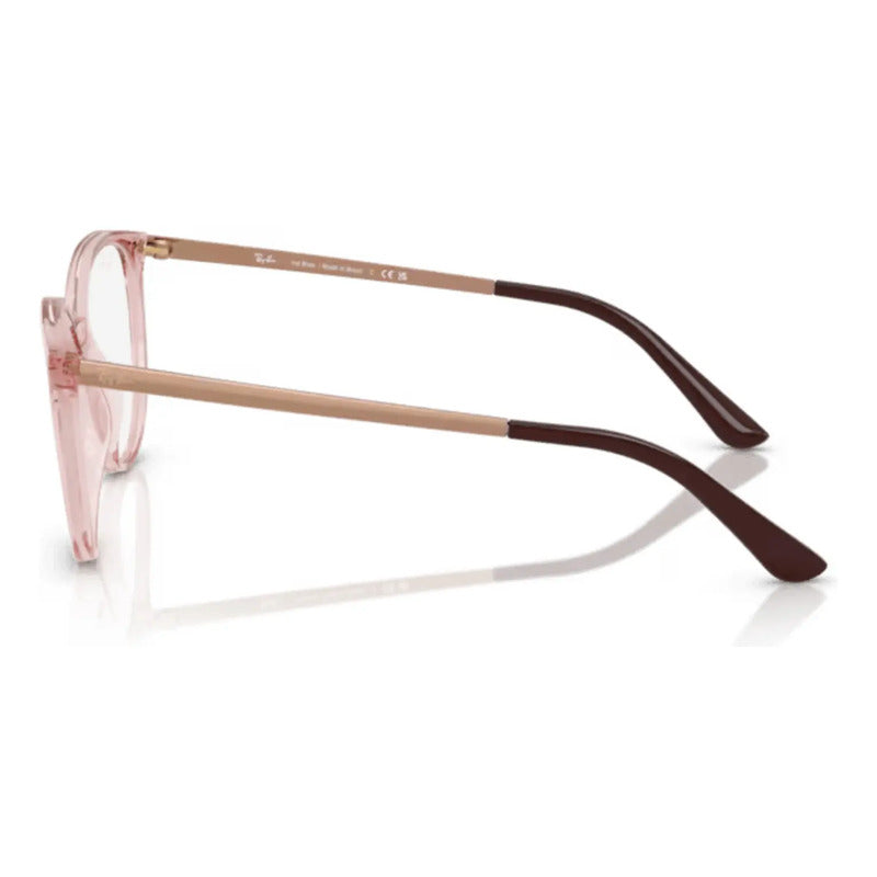 Armazon Ray Ban Dama Rosadorado Apto Progresivo Rx7246 5935 Rosa