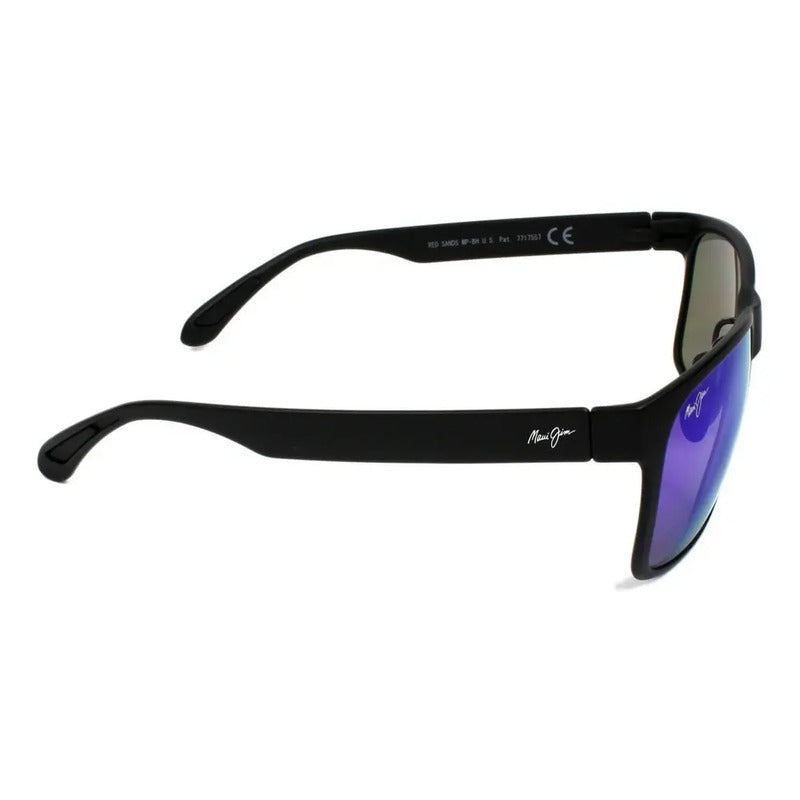 Lentes De Sol Maui Jim 100% Originales Polarizados Mjb432-2m Negro Azul