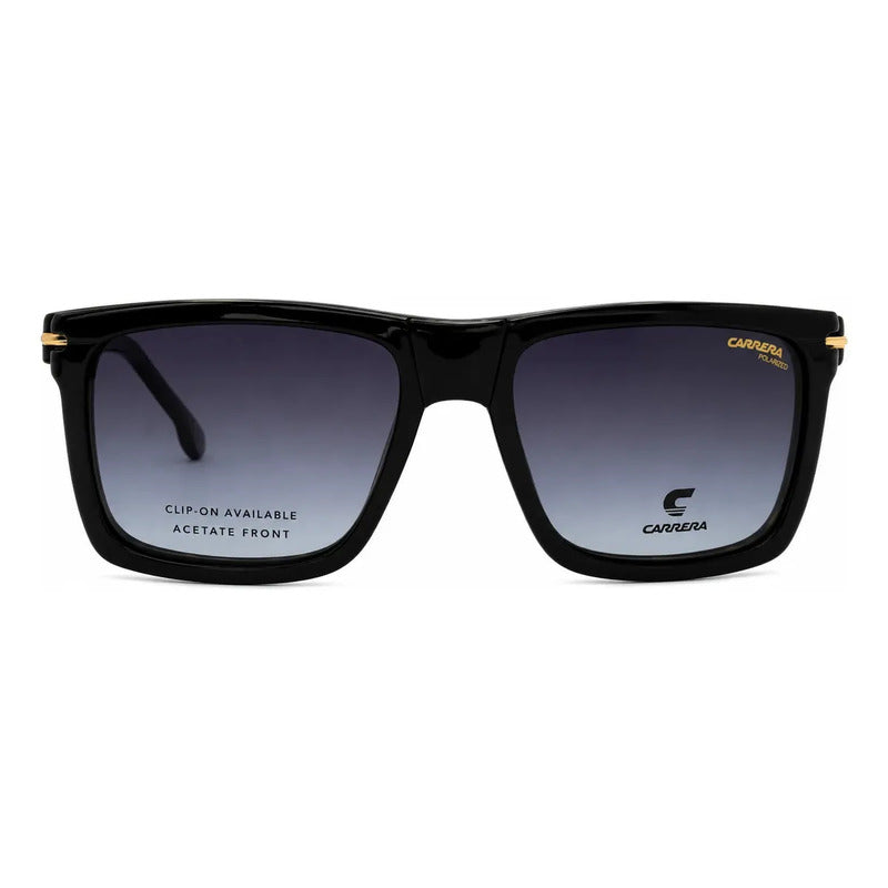 Montura Cuadrada Con Clip Para Hombre Carrera, Talla 57 Havana