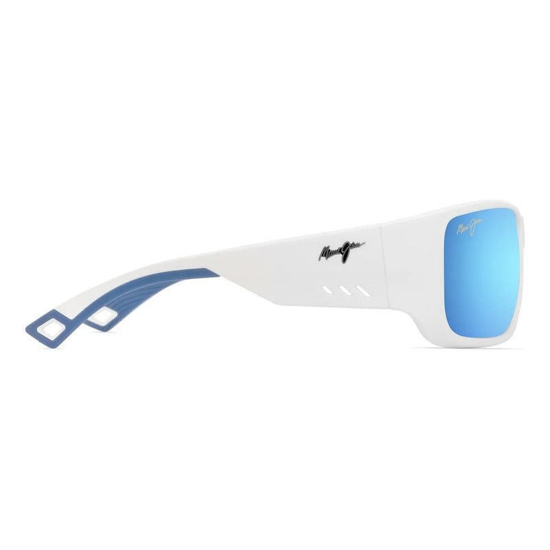 Lentes Maui Jim Para Pesca Keha Cristal Envolventes B663-05 Único Blanco Azul
