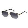 Lentes Carrera Solar Diseño Icónico Con Logo C Frontal 1070s Único Dorado Negro