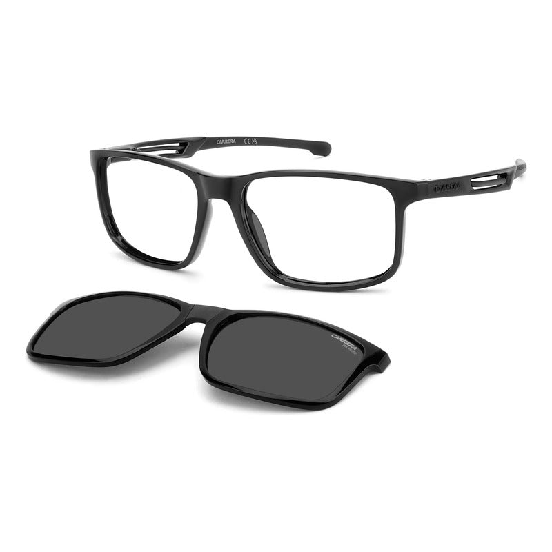 Armazón Carrera Clip Polarizado Varillas Flexibles 8933c Negro