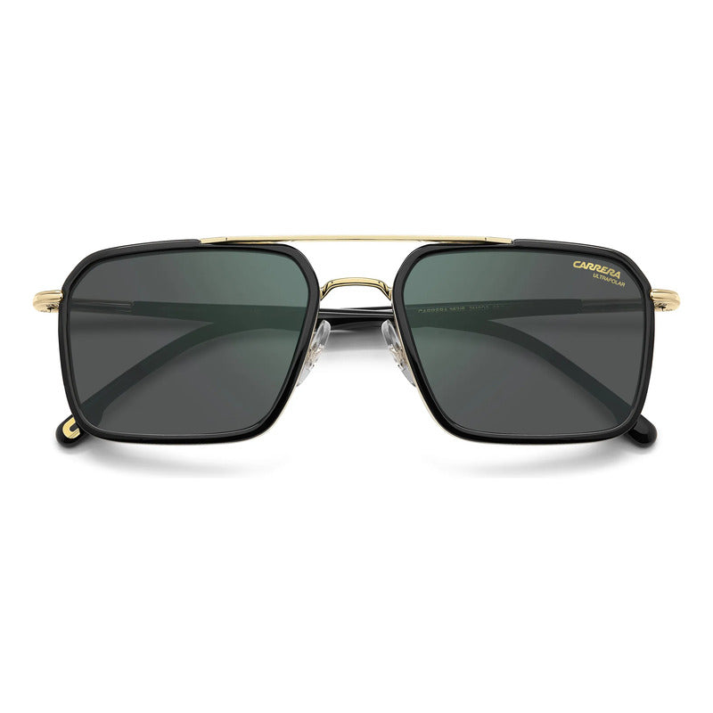 Gafas Carrera Polarizado Acero Inox Perfiles Acetato 362s Único Dorado Negro