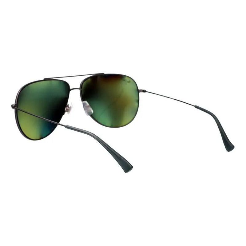 Gafas De Sol Maui Jim Hauoli Xl | Polarizados Uv Ht674-17a Único Verde Claro Negro