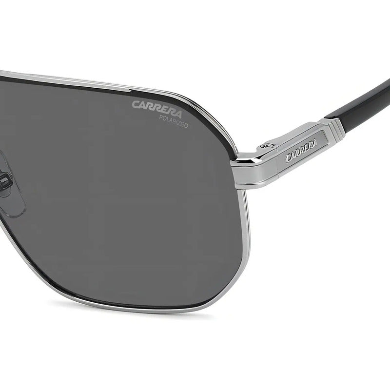 Lentes De Sol Carrera Redondos Para Hombre Con Lente Polarizada Y Protección Uv Negro Gris Oscuro