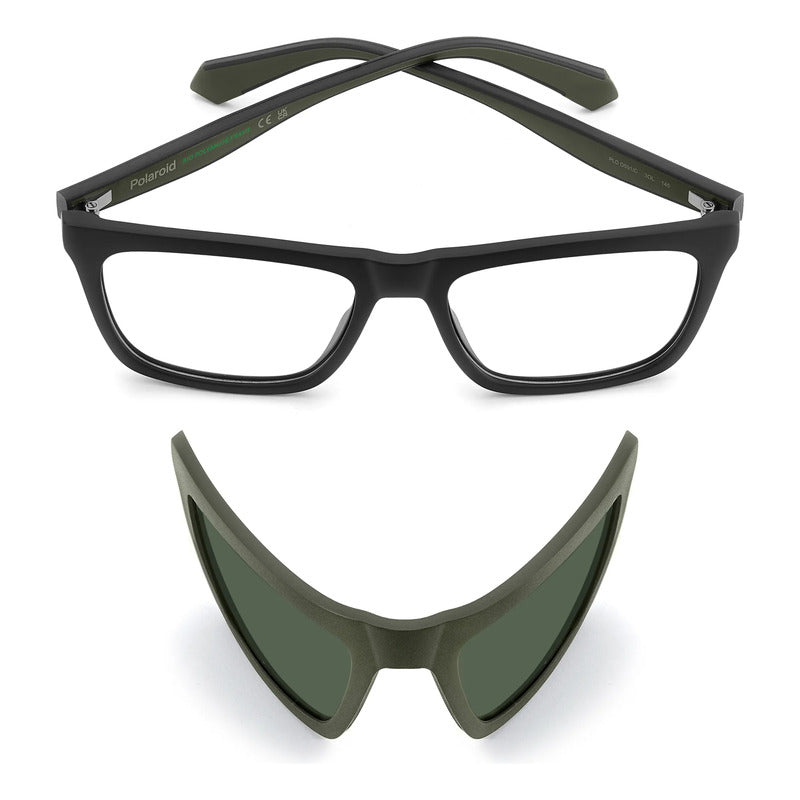 Lentes Graduables Con Clip Polarizado De Hombre Pldd591 3ol Negro