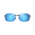 Maui Jim Breakwall Gafas Solares Polarizadas Y Con Potenc Color Azul Lente Azul Varilla Azul Armazón Negro Diseño Espejo
