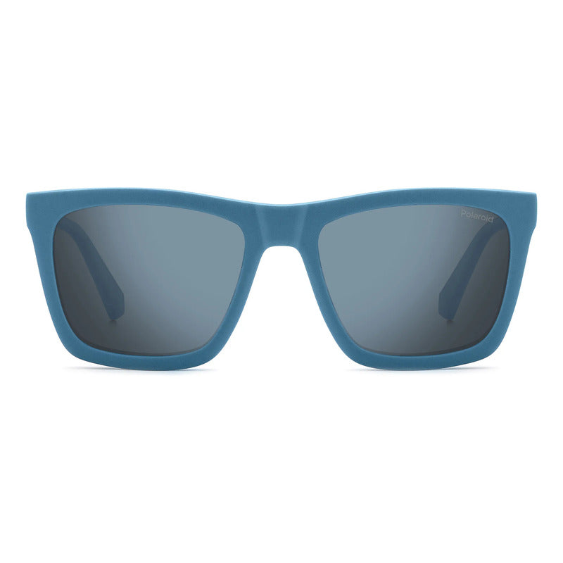 Armazón Oftálmico Con Clip Solar Polarizado Polaroid D591fll Azul