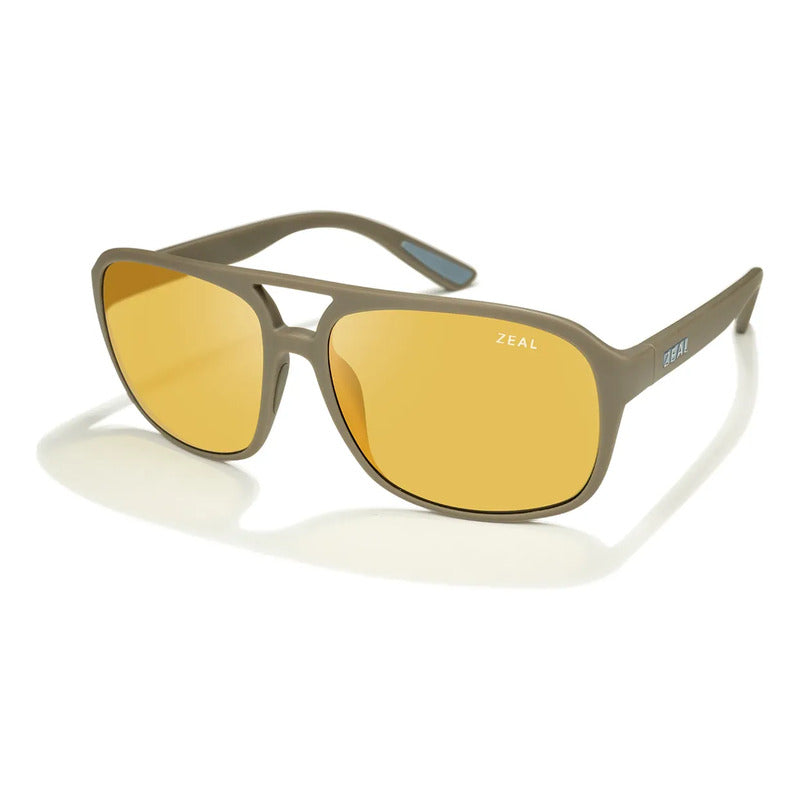 Lentes De Sol Fotopolarizados Zeal Legado Maui Jim Zo12991 Único Caqui Amarillo