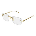 Armazon Lentes Gucci Hombre Dorado Lujo Exclusivo Gg2154 002 Dorado