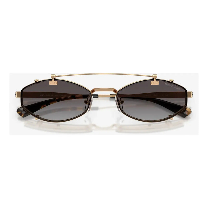 Montura De Anteojos Michael Kors Mk1175 Palo Alto Con Clip, Color Dorado