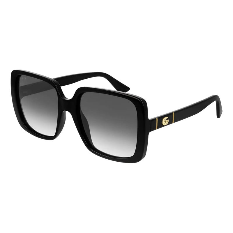 Gafas De Sol Casual Redondas Gucci, Negras-negro-gris, 56 Lineo