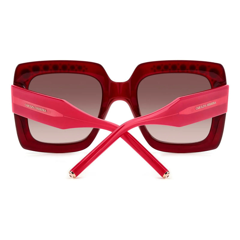Lentes De Sol Carolina Herrera Ch Cristales 0178/s, 0t5ha 2064840t553ha Café Tinto Rosa